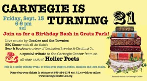 Carnegie is Turning 21