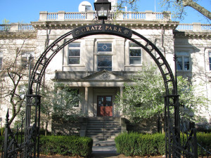 The Carnegie Center in the spring